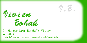 vivien bohak business card